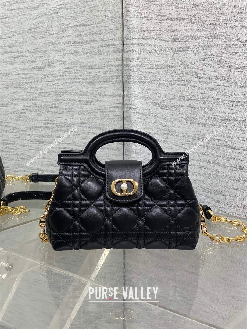 Dior Jolie Top Handle Mini Bag Black 2025 S3123 (XXG-250929061)