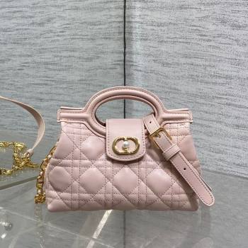 Dior Jolie Top Handle Mini Bag Powder Pink 2025 S3123 (XXG-250929060)