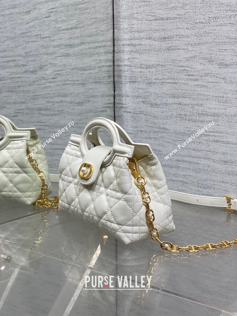Dior Jolie Top Handle Mini Bag White 2025 S3123 (XXG-250929062)