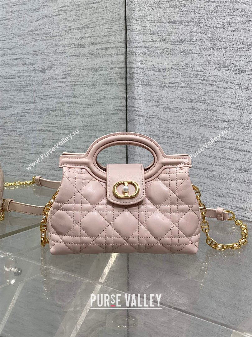 Dior Jolie Top Handle Mini Bag Powder Pink 2025 S3123 (XXG-250929060)