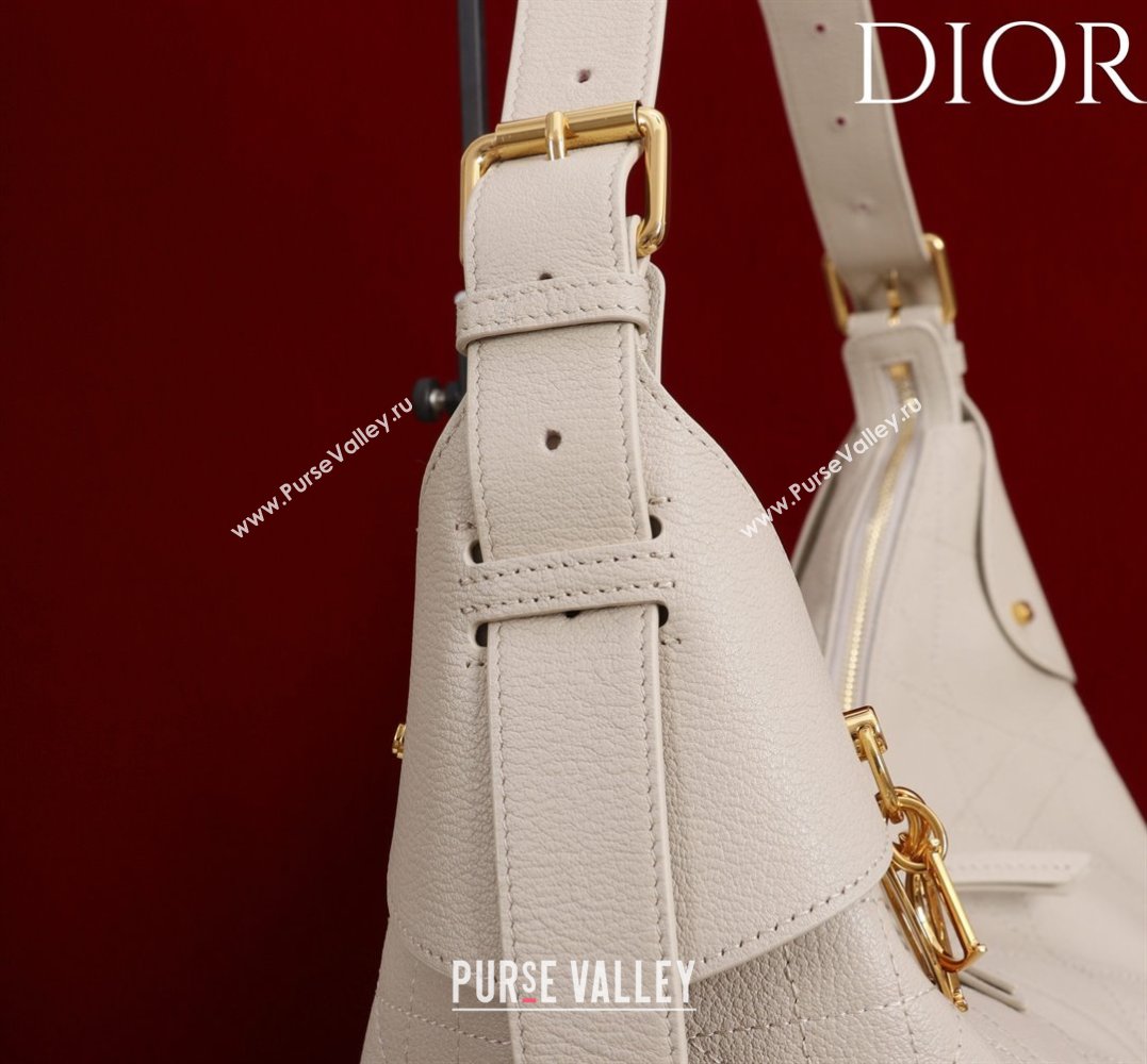 Dior Large Voyage Bag in Flat Macrocannage Grained Calfskin Leather Powder Beige 2025 2847 (XXG-250929126)