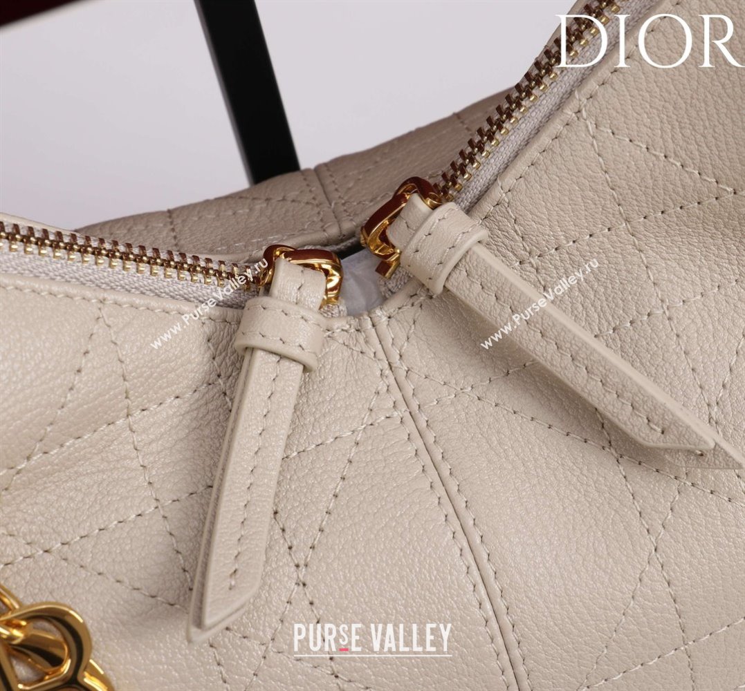 Dior Small Voyage Bag in Flat Macrocannage Grained Calfskin Leather Powder Beige 2025 2845 (XXG-250929120)