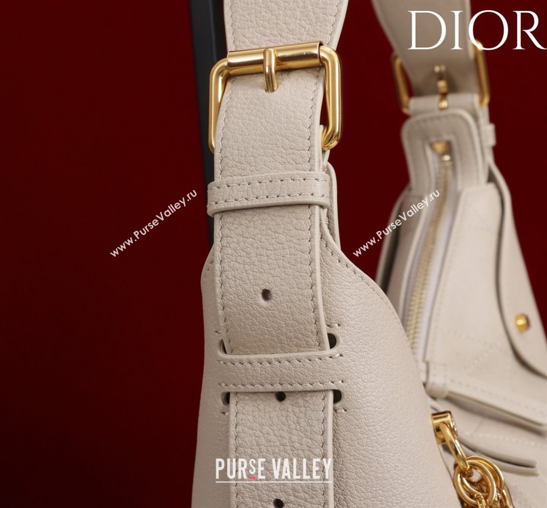 Dior Small Voyage Bag in Flat Macrocannage Grained Calfskin Leather Powder Beige 2025 2845 (XXG-250929120)
