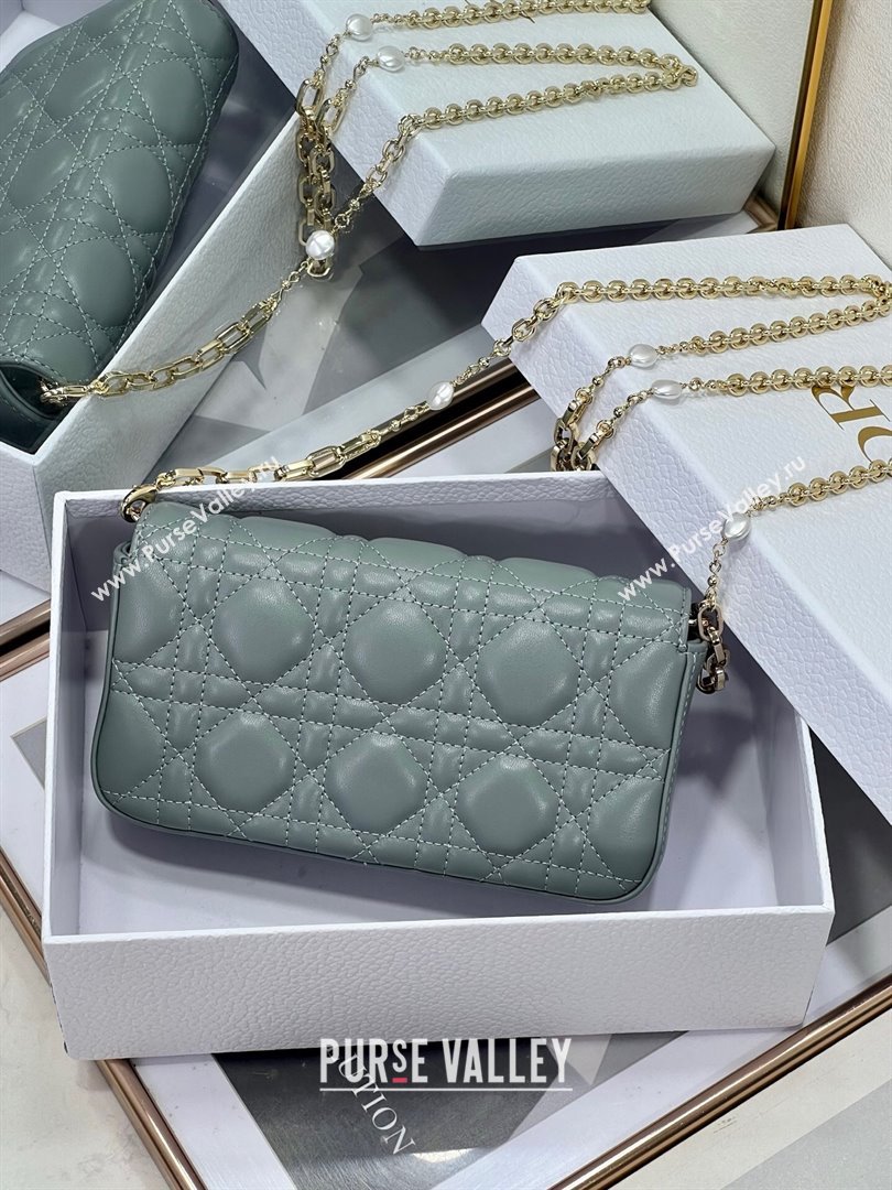 Dior My Dior - Dior Talk Phone Pouch in Cannage Lambskin Leather Slate Grey 2025 (XXG-250929144)