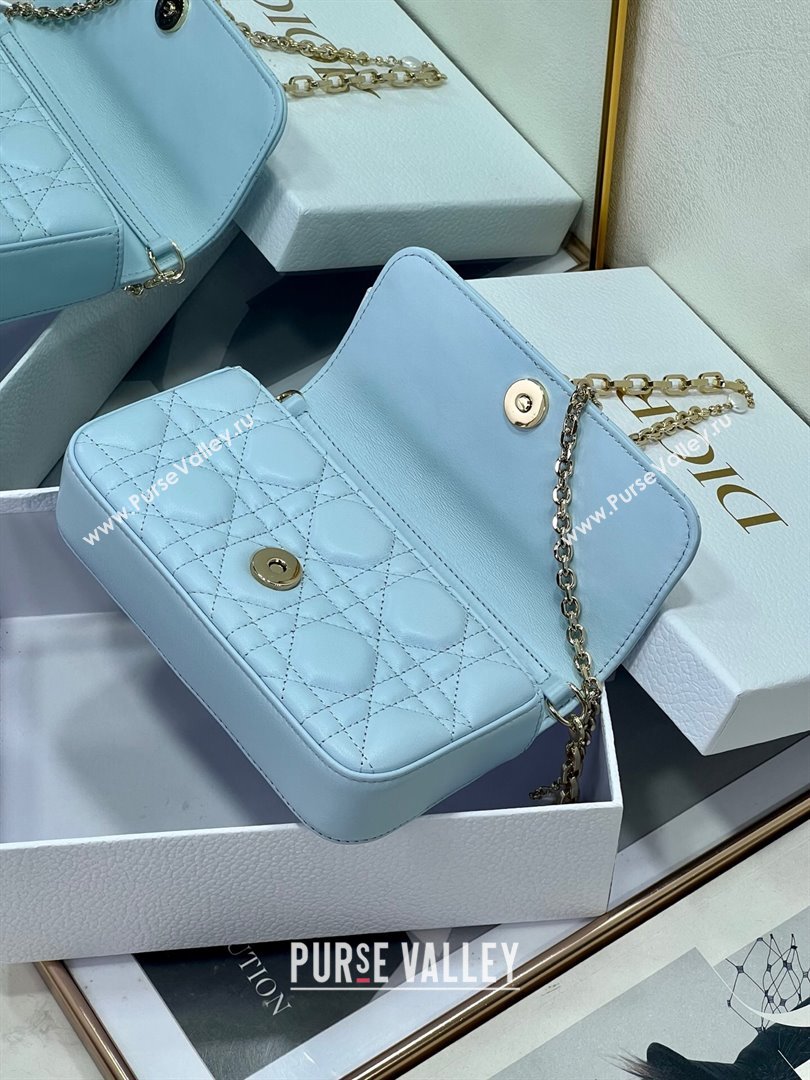 Dior My Dior - Dior Talk Phone Pouch in Cannage Lambskin Leather Space Blue 2025 (XXG-250929140)