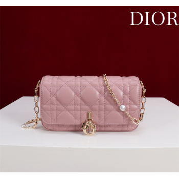 Dior My Dior - Dior Talk Phone Pouch in Cannage Lambskin Leather Blossom Pink 2025 (XXG-250929160)