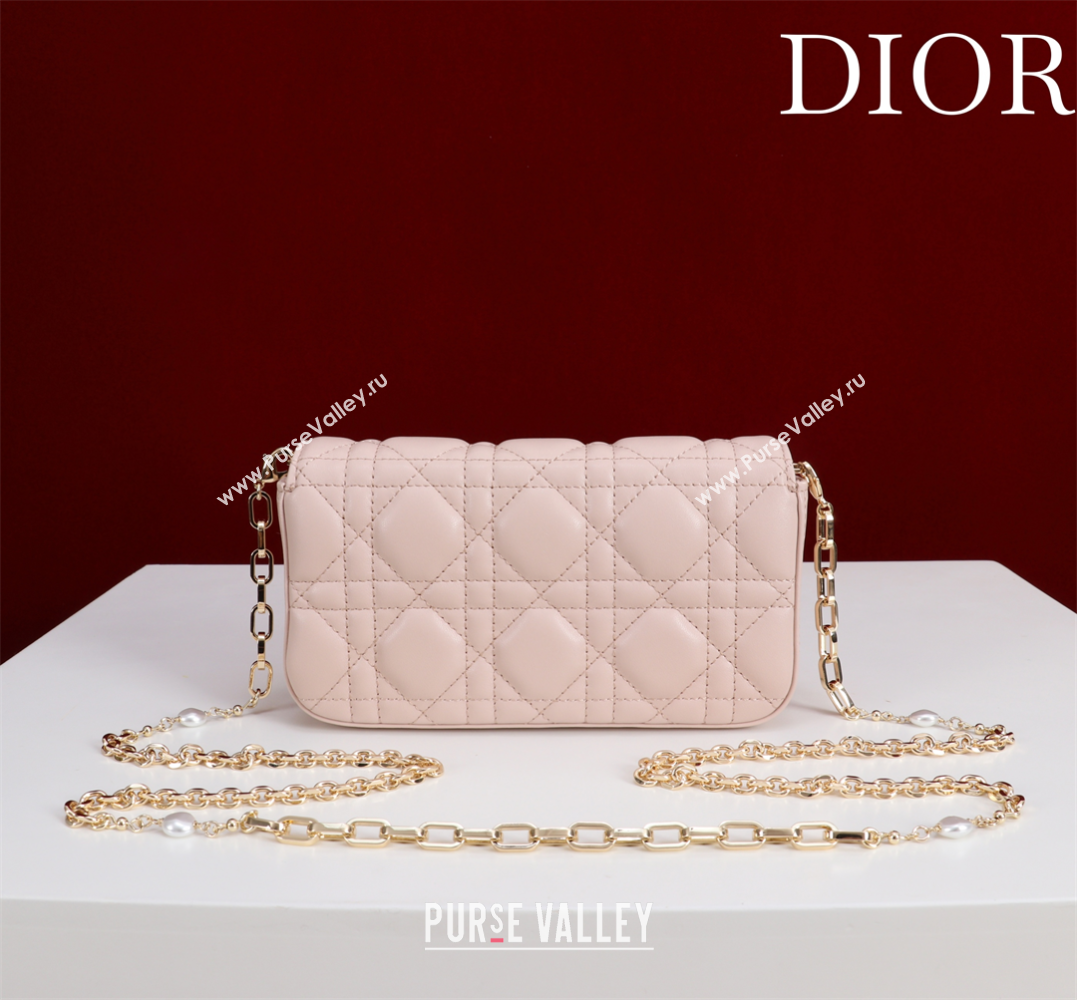 Dior My Dior - Dior Talk Phone Pouch in Cannage Lambskin Leather Light Pink 2025 (XXG-250929162)