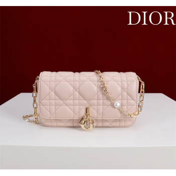 Dior My Dior - Dior Talk Phone Pouch in Cannage Lambskin Leather Light Pink 2025 (XXG-250929162)