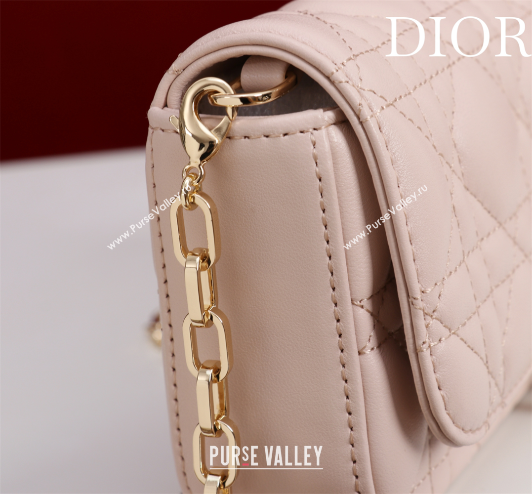 Dior My Dior - Dior Talk Phone Pouch in Cannage Lambskin Leather Light Pink 2025 (XXG-250929162)