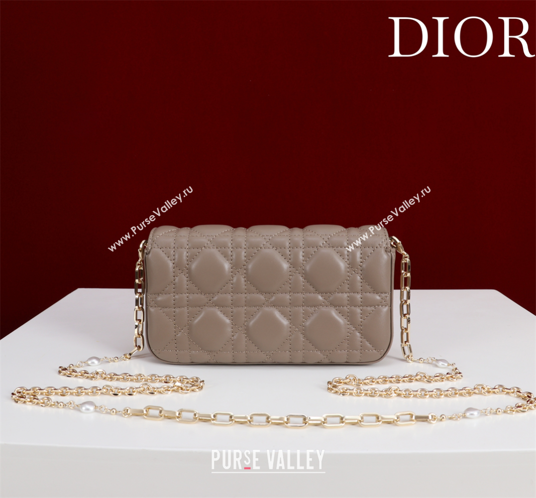 Dior My Dior - Dior Talk Phone Pouch in Cannage Lambskin Leather Taupe 2025 (XXG-250929163)