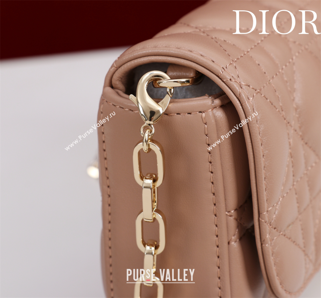 Dior My Dior - Dior Talk Phone Pouch in Cannage Lambskin Leather Rose Beige 2025 (XXG-250929156)