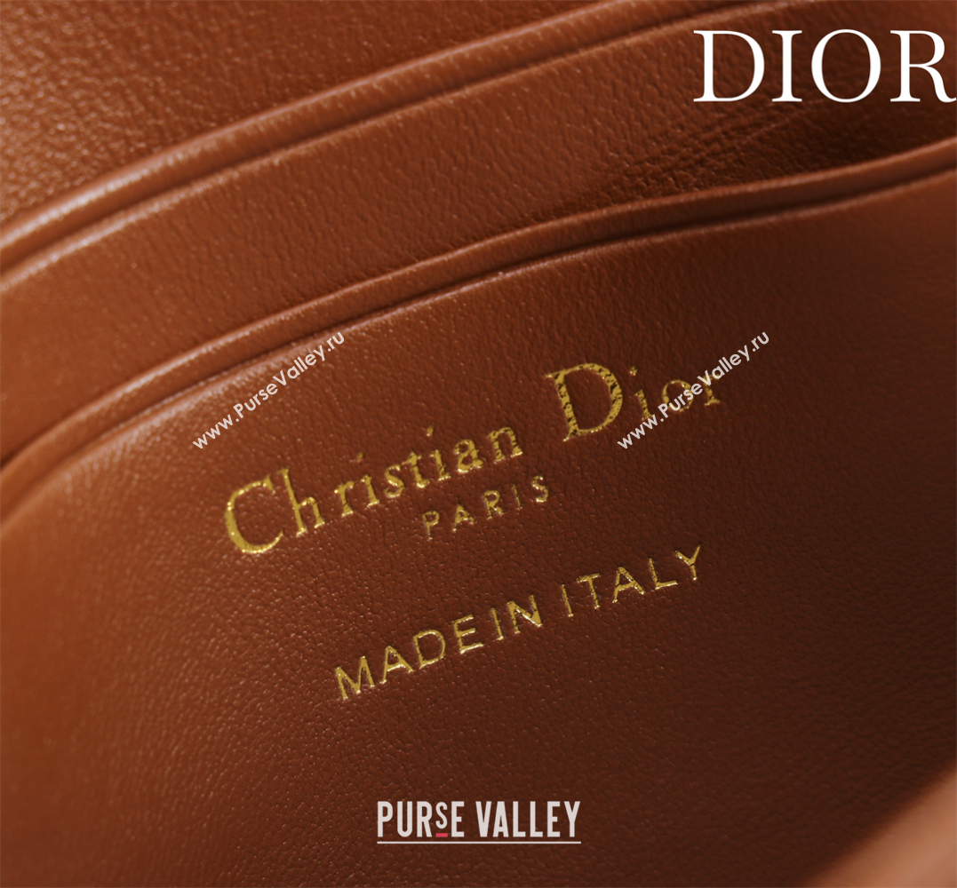 Dior My Dior - Dior Talk Phone Pouch in Cannage Lambskin Leather Brown 2025 (XXG-250929157)