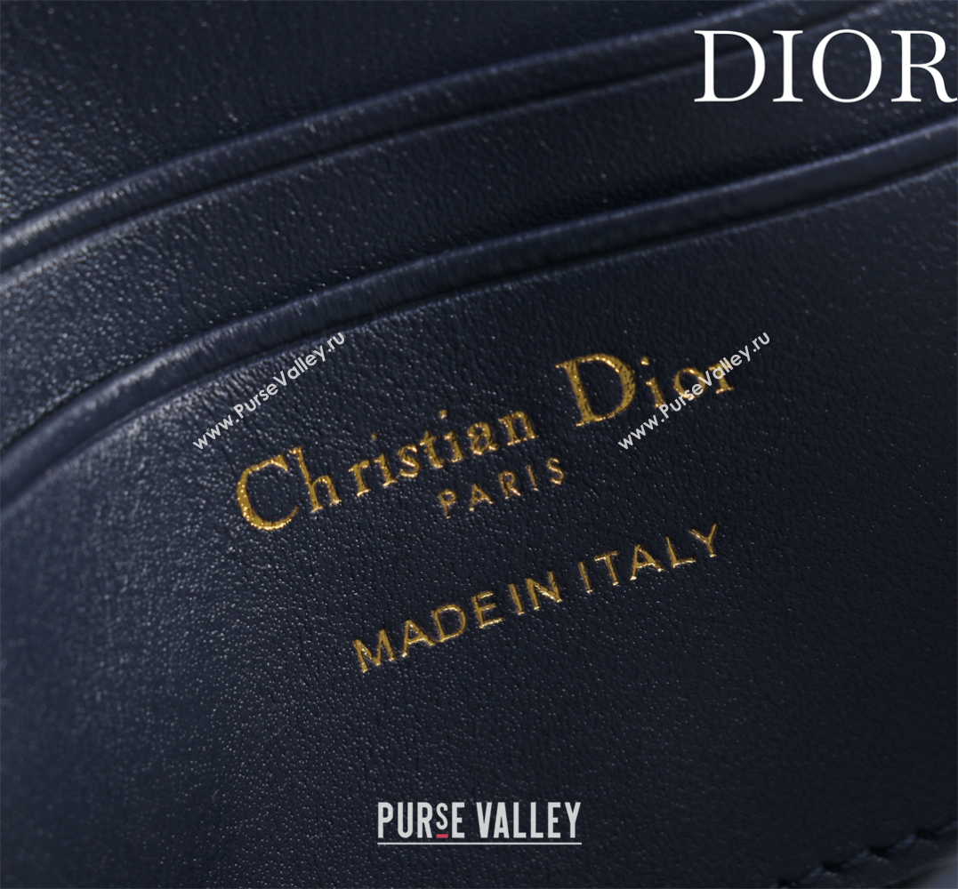Dior My Dior - Dior Talk Phone Pouch in Cannage Lambskin Leather Dark Blue 2025 (XXG-250929159)