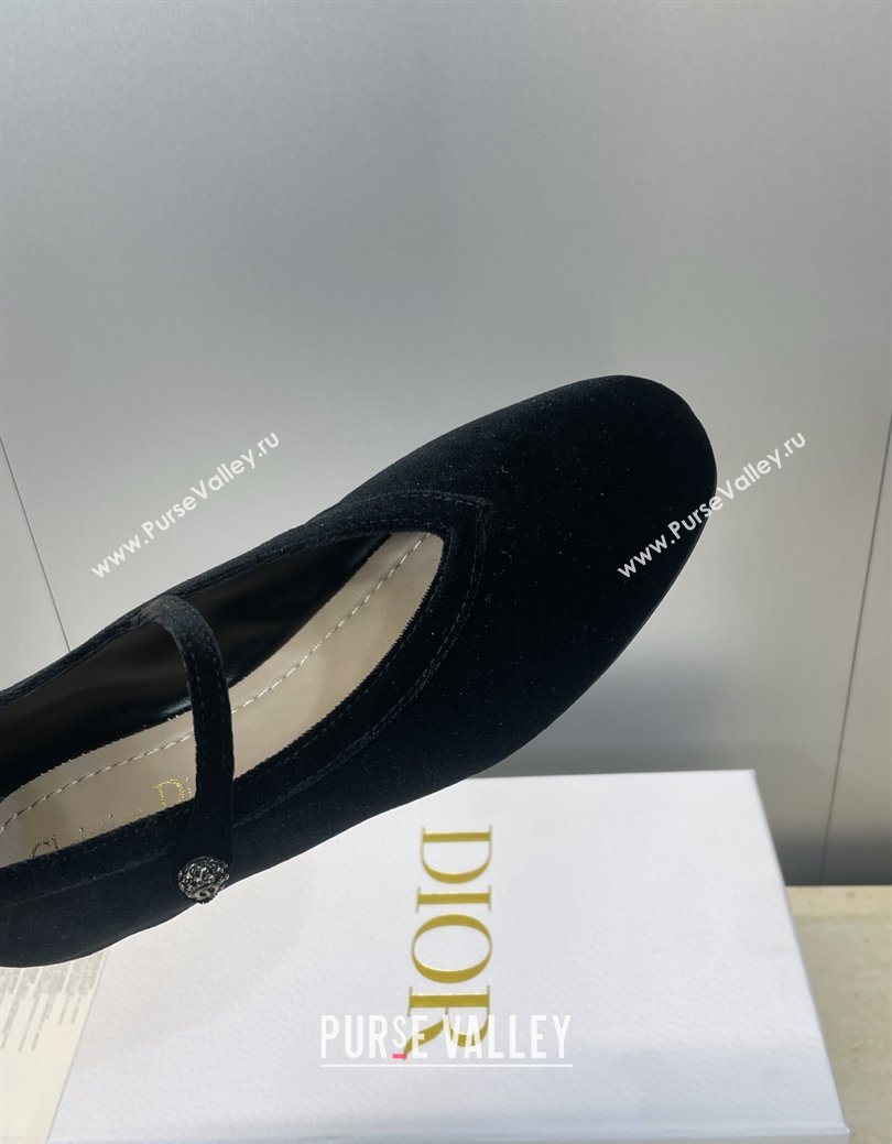 Dior New Ballet Flats in Crinkled Suede Black 2025 1029 (JC-251029083)