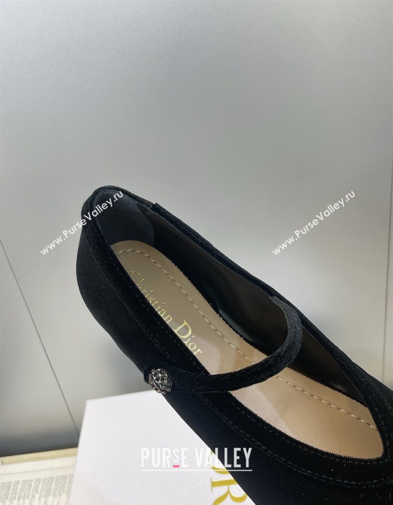 Dior New Ballet Flats in Crinkled Suede Black 2025 1029 (JC-251029083)
