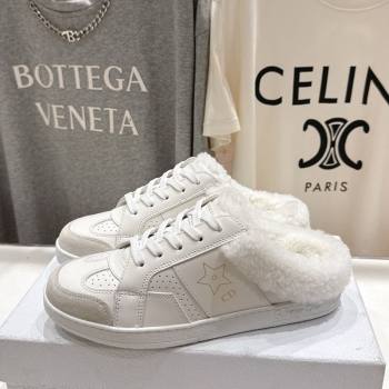 Dior Star Sneaker Mules in Calfskin Leather and Wool White1 2025 1029 (MD-251029060)