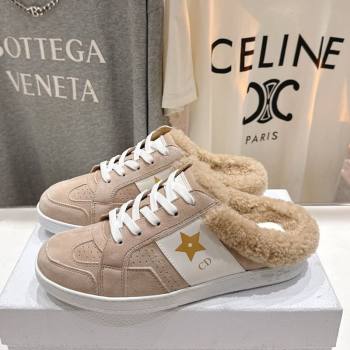 Dior Star Sneaker Mules in Suede and Wool Beige 2025 1029 (MD-251029061)