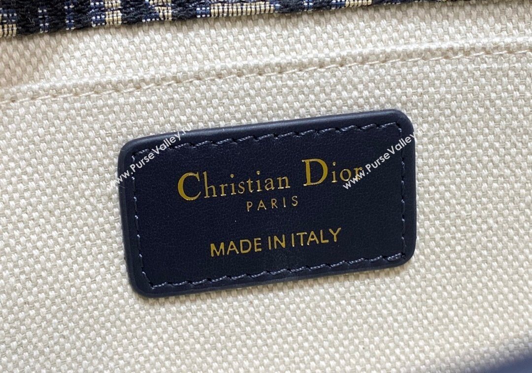 Dior Medium 30 Montaigne Satchel Bag in Blue Oblique Jacquard 2025 1122 (XXG-251122045)