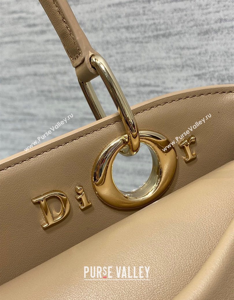 Dior Bow Top Handle Bag in Calfskin Leather Beige 2025 DR112201 (XXG-251122034)