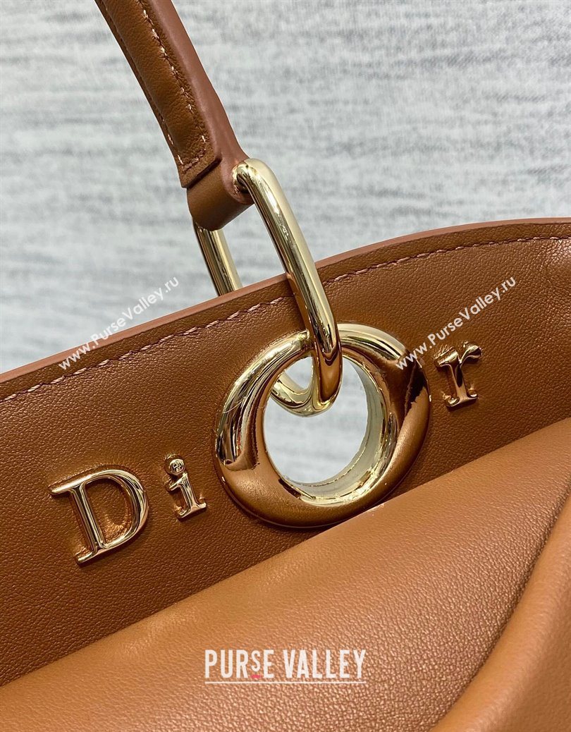 Dior Bow Top Handle Bag in Calfskin Leather Brown 2025 DR112201 (XXG-251122035)