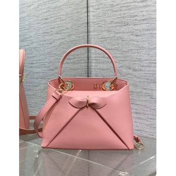 Dior Bow Top Handle Bag in Calfskin Leather Pink 2025 DR112201 (XXG-251122037)