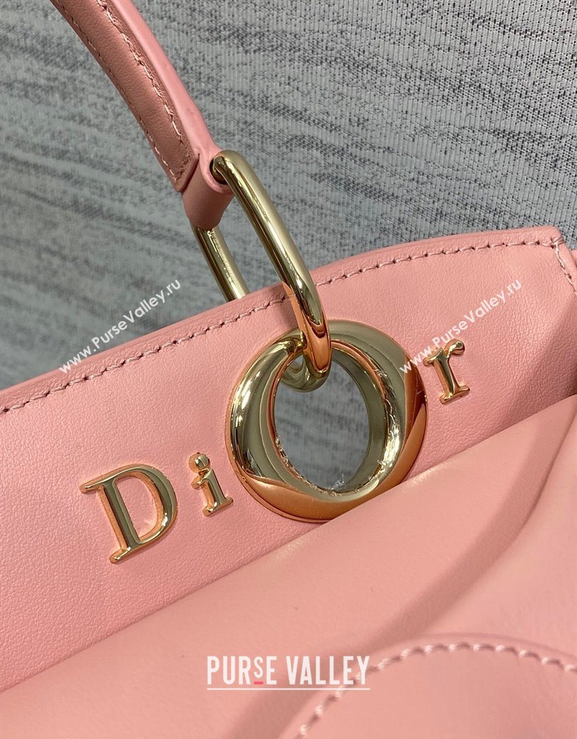 Dior Bow Top Handle Bag in Calfskin Leather Pink 2025 DR112201 (XXG-251122037)