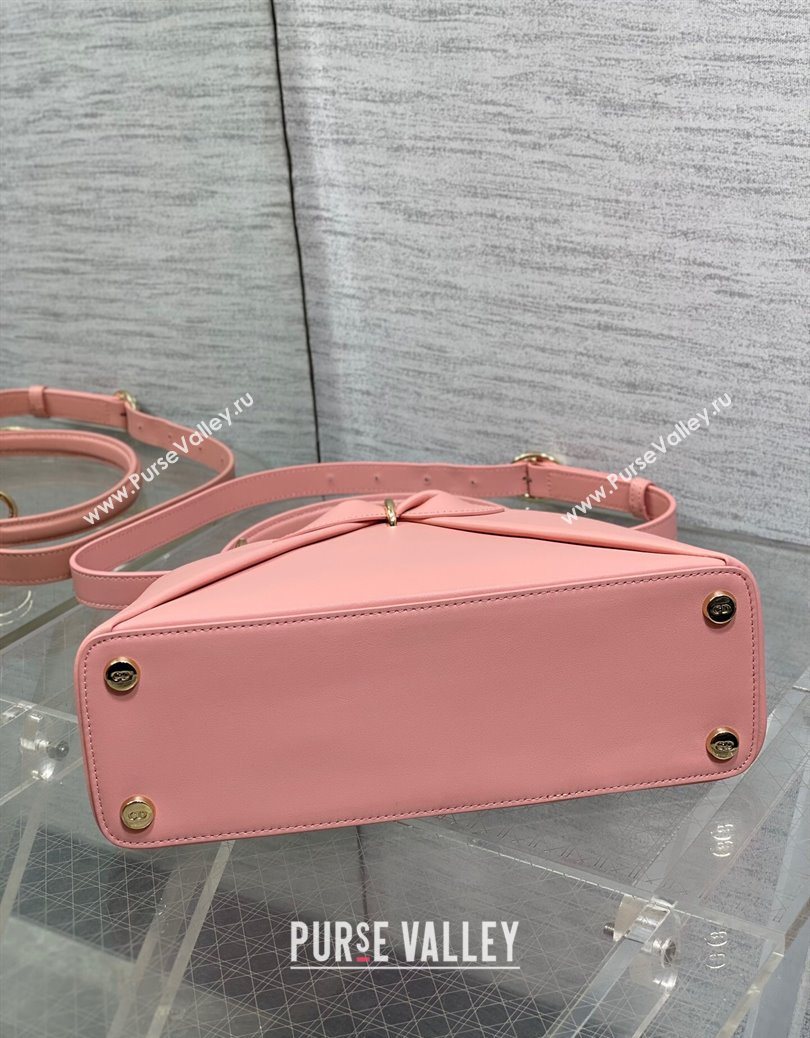 Dior Bow Top Handle Bag in Calfskin Leather Pink 2025 DR112201 (XXG-251122037)