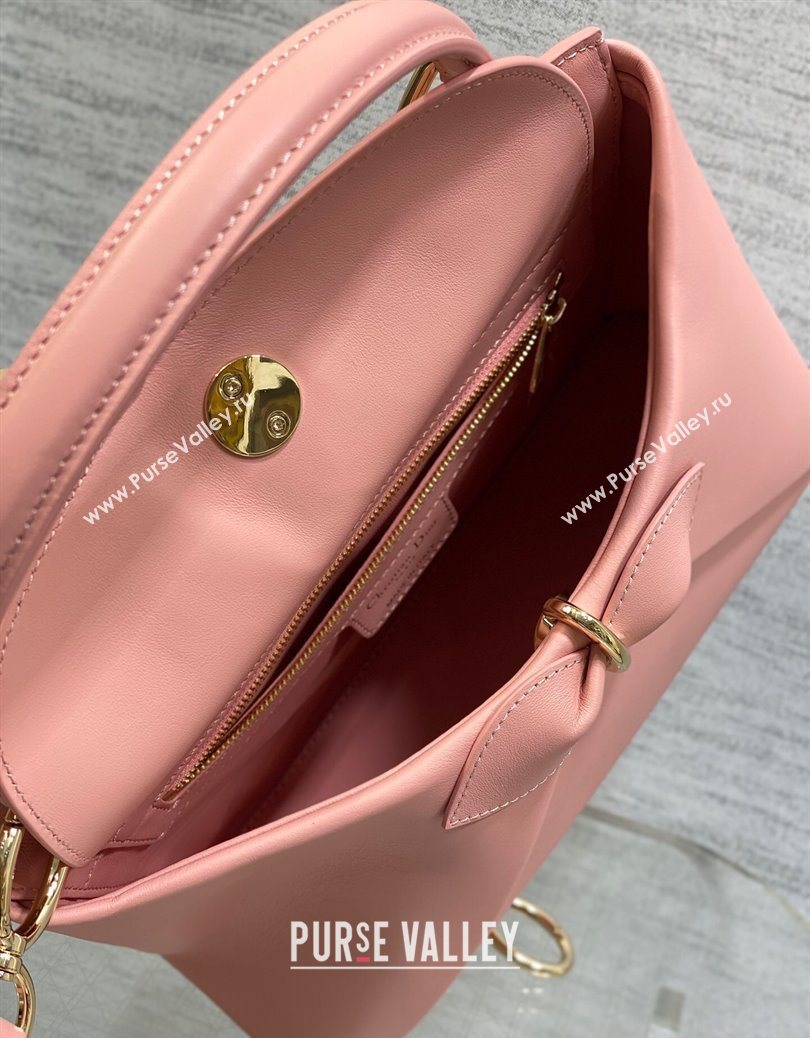 Dior Bow Top Handle Bag in Calfskin Leather Pink 2025 DR112201 (XXG-251122037)