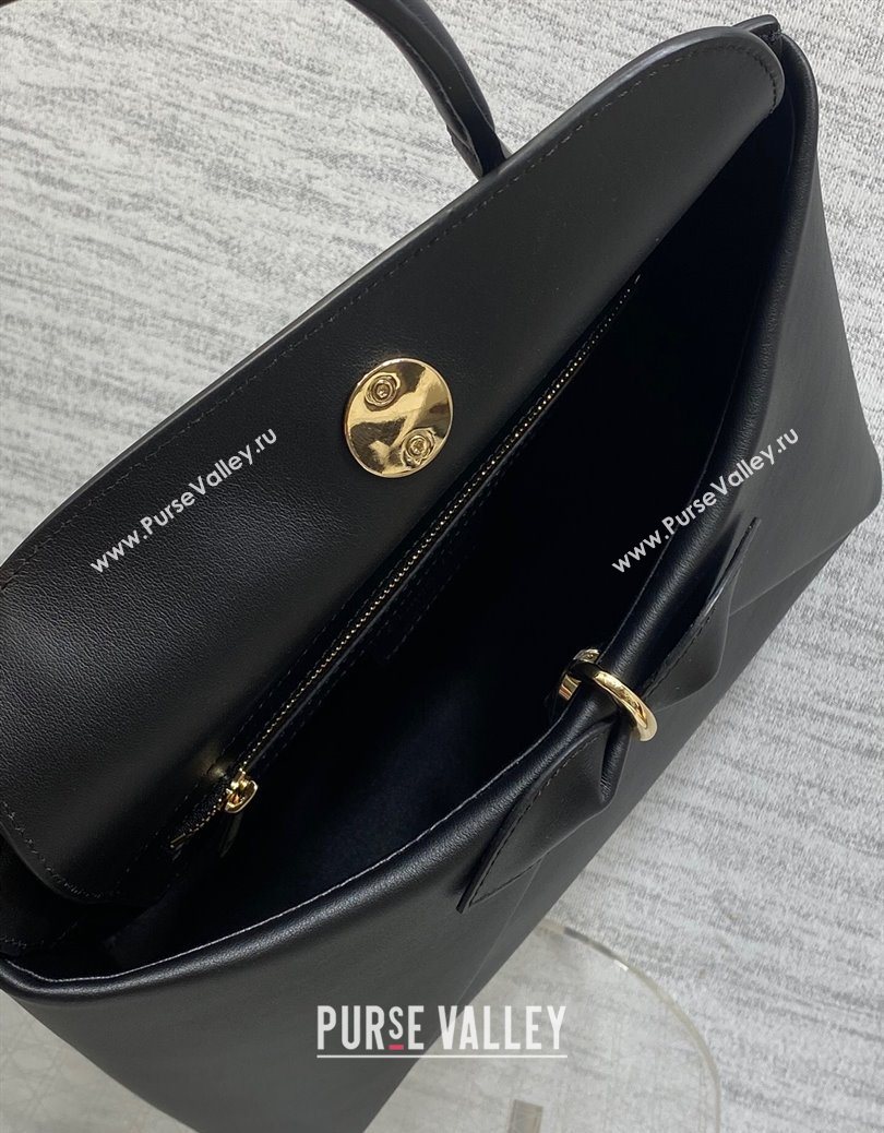 Dior Bow Top Handle Bag in Calfskin Leather Black 2025 DR112201 (XXG-251122031)