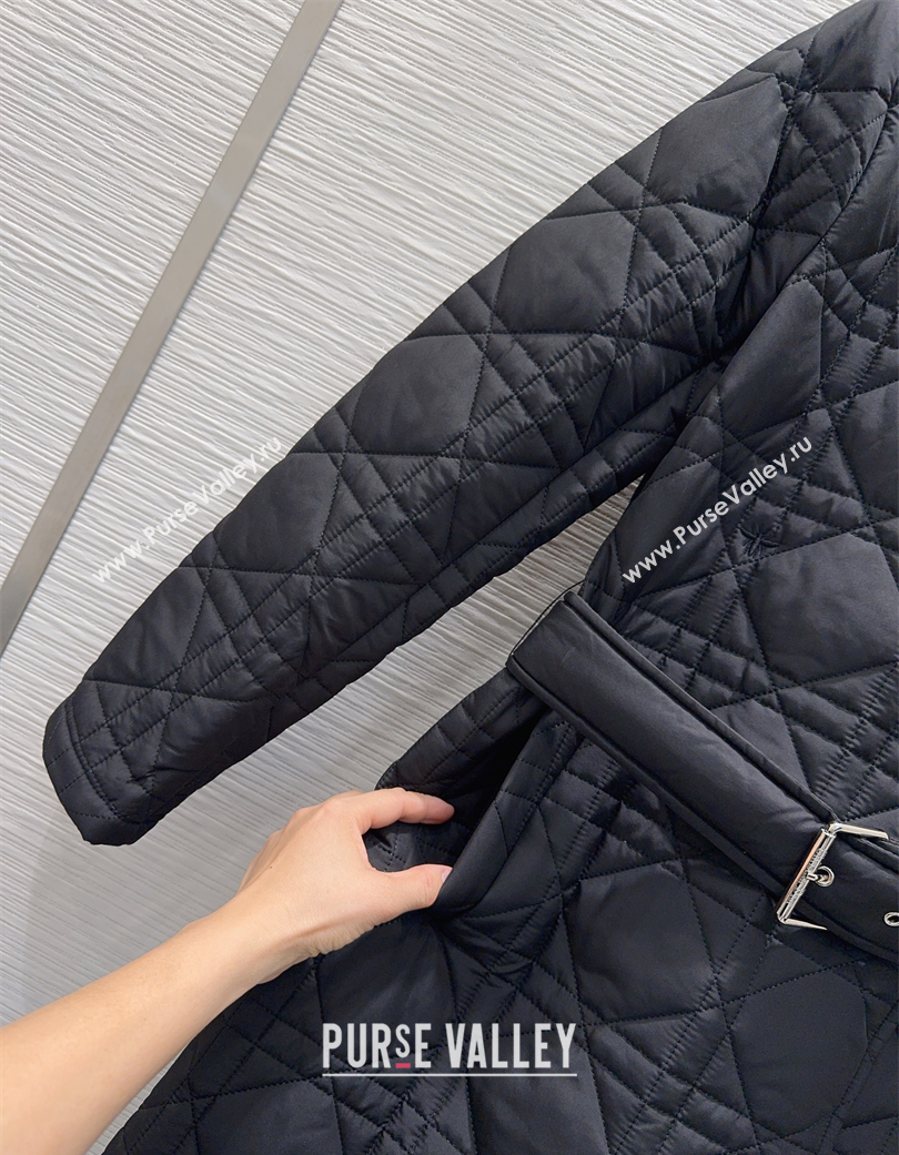 Dior Oblique Cotton Coat Black 2025 DR120289 (QI-251202089)