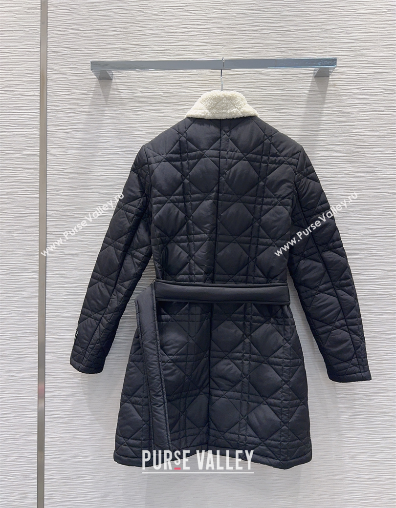 Dior Oblique Cotton Coat Black 2025 DR120289 (QI-251202089)