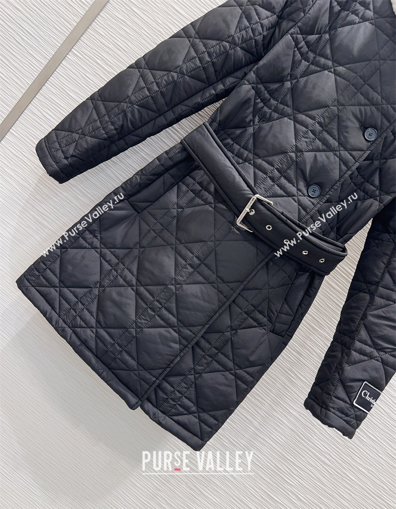 Dior Oblique Cotton Coat Black 2025 DR120289 (QI-251202089)
