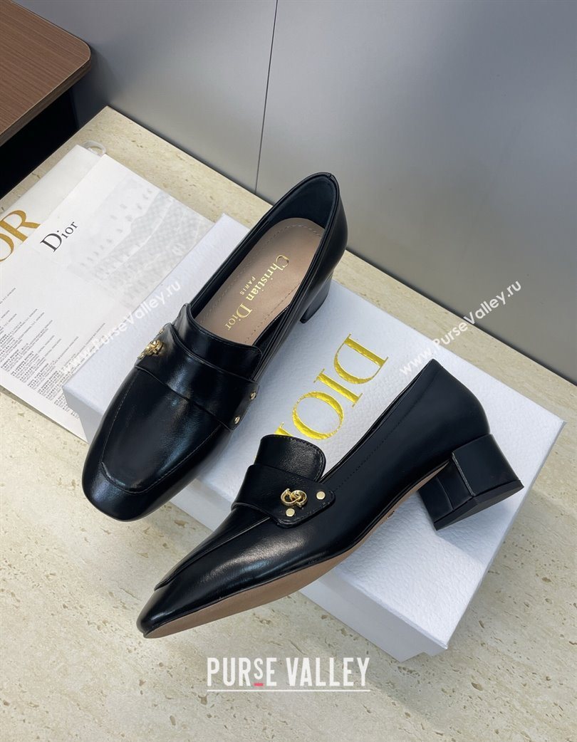 Dior D-New Loafers 3.5cm in Patent Leather Black 2025 DR121602 (JC-251216094)