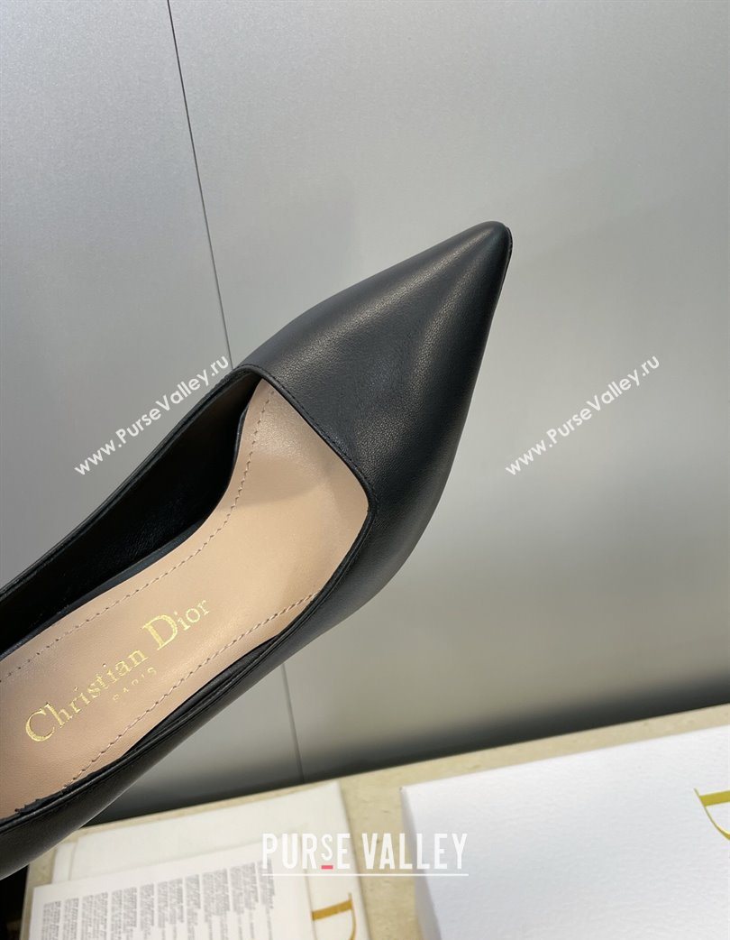 Dior D-Time Pumps 8cm in Calfskin Leather Black 2025 DR121703 (JC-251217040)