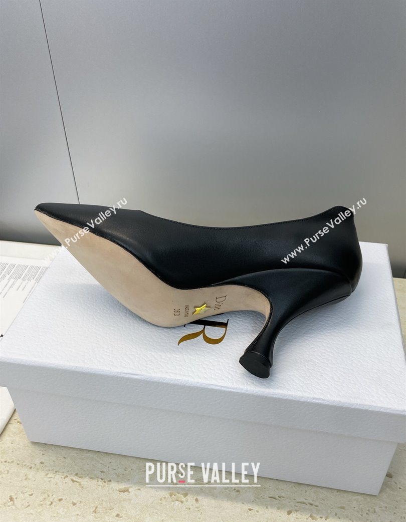 Dior D-Time Pumps 8cm in Calfskin Leather Black 2025 DR121703 (JC-251217040)