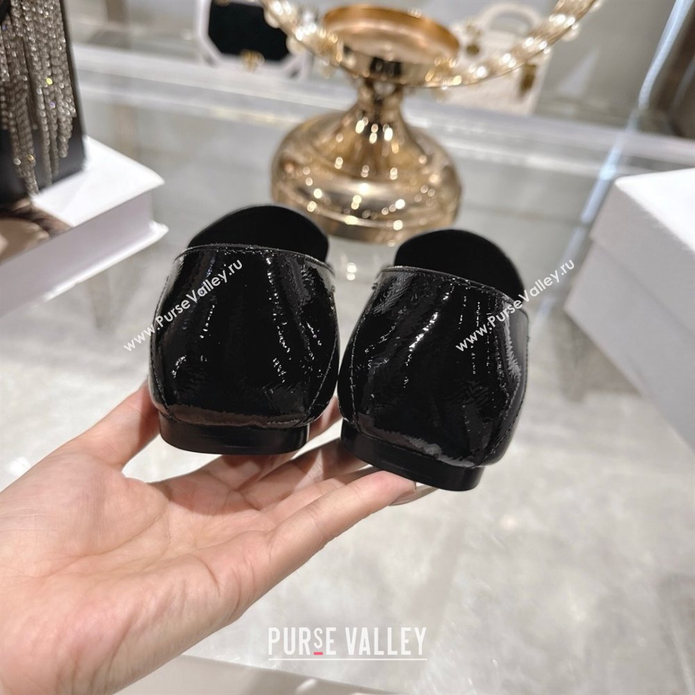 Dior Time Flat Loafers in Patent Leather Black 2025 DR121605 (MD-251216111)