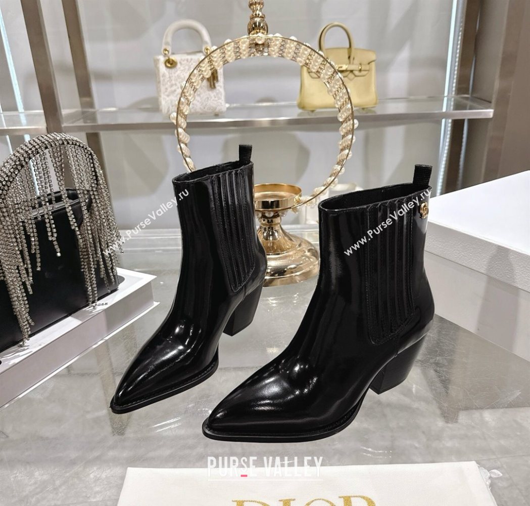 Dior Wild Heeled Ankle Boots 5cm in Calfskin Leather Black 2025 DR121610 (MD-251216129)