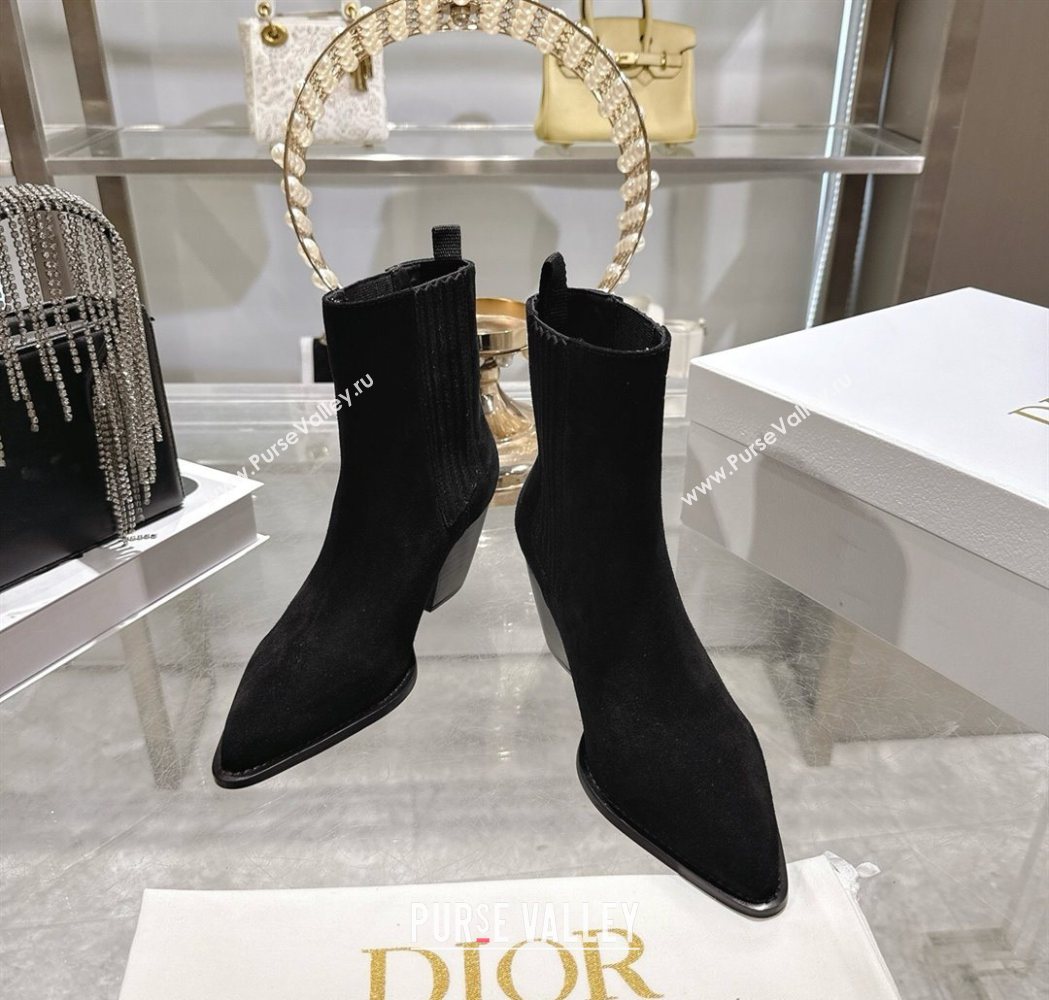 Dior Wild Heeled Ankle Boots 5cm in Suede Black 2025 DR121610 (MD-251216132)