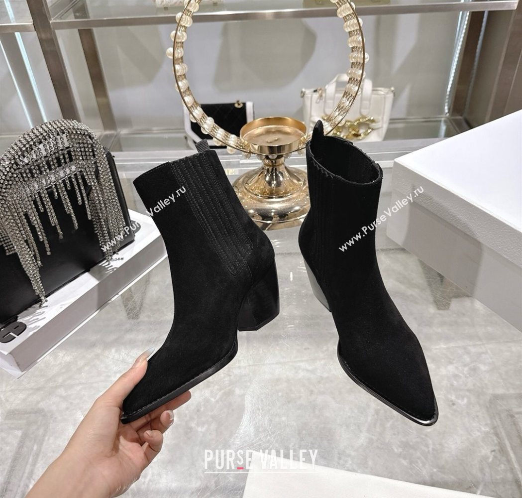 Dior Wild Heeled Ankle Boots 5cm in Suede Black 2025 DR121610 (MD-251216132)