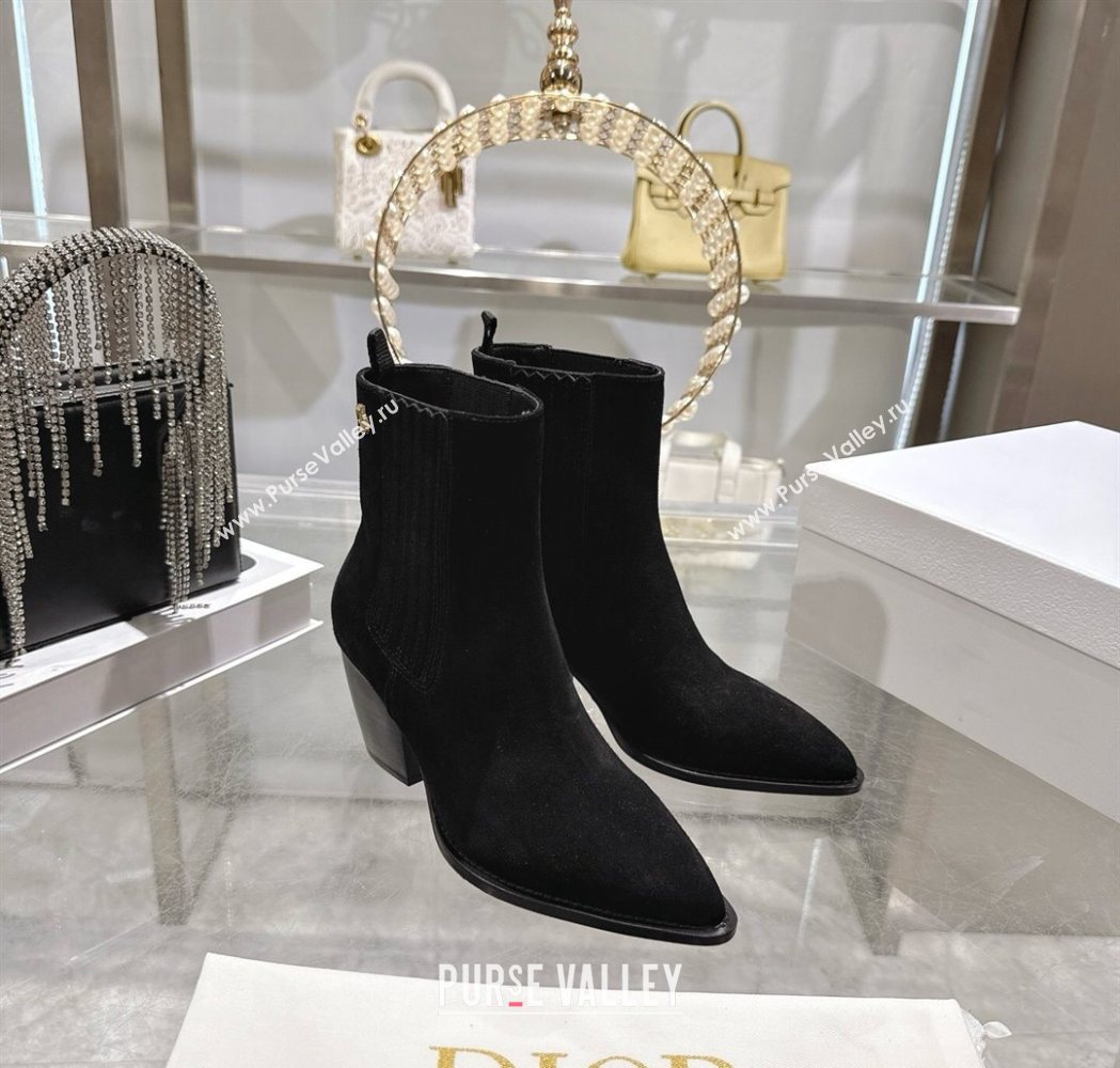 Dior Wild Heeled Ankle Boots 5cm in Suede Black 2025 DR121610 (MD-251216132)