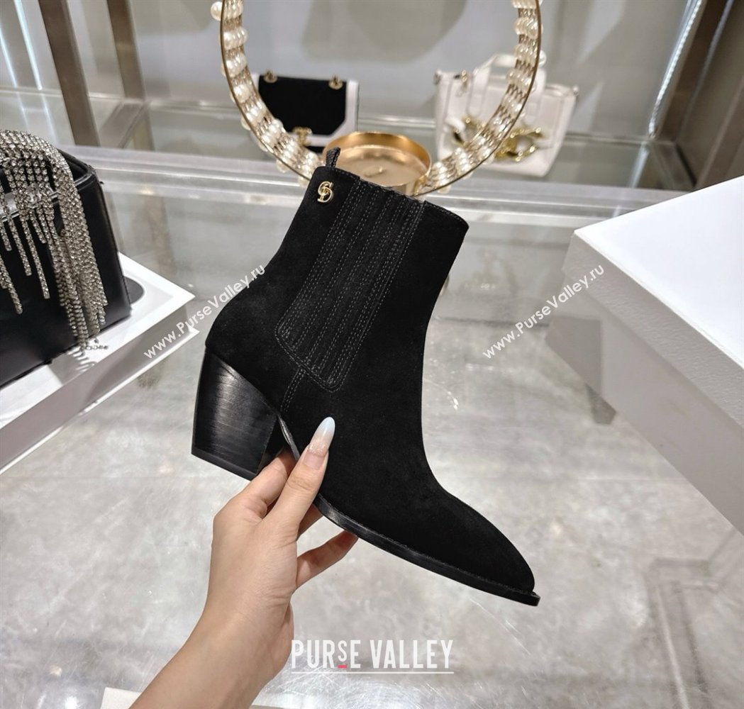 Dior Wild Heeled Ankle Boots 5cm in Suede Black 2025 DR121610 (MD-251216132)