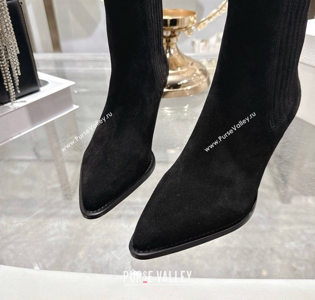 Dior Wild Heeled Ankle Boots 5cm in Suede Black 2025 DR121610 (MD-251216132)