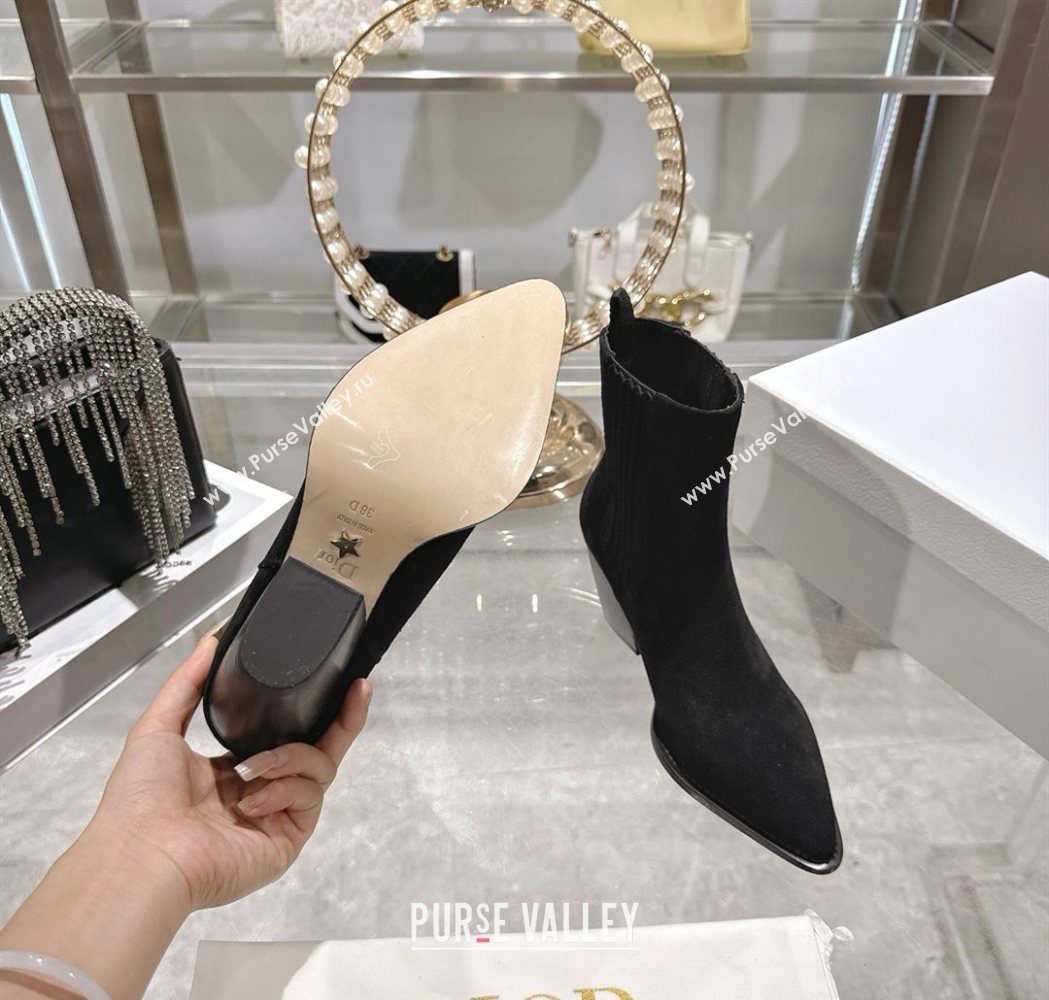 Dior Wild Heeled Ankle Boots 5cm in Suede Black 2025 DR121610 (MD-251216132)