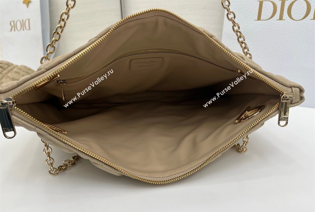 Dior Cannage - Quilted Leather Tote Bag Beige 2026 DR012601 (XXG-260126004)
