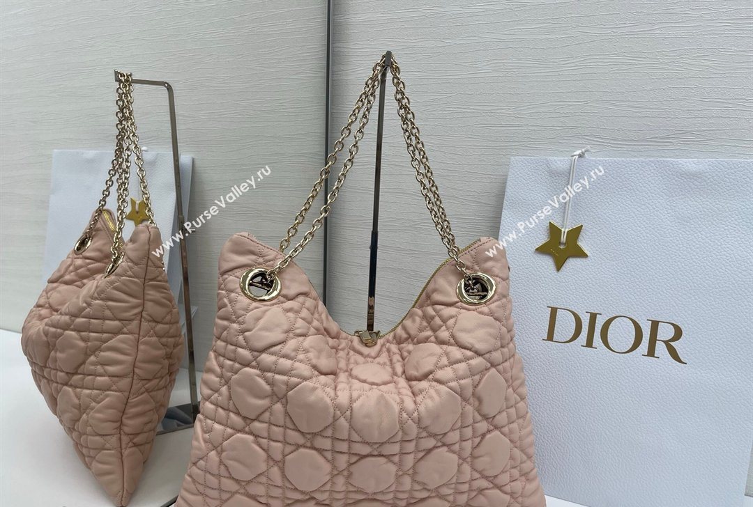 Dior Cannage - Quilted Leather Tote Bag Pink 2026 DR012601 (XXG-260126005)