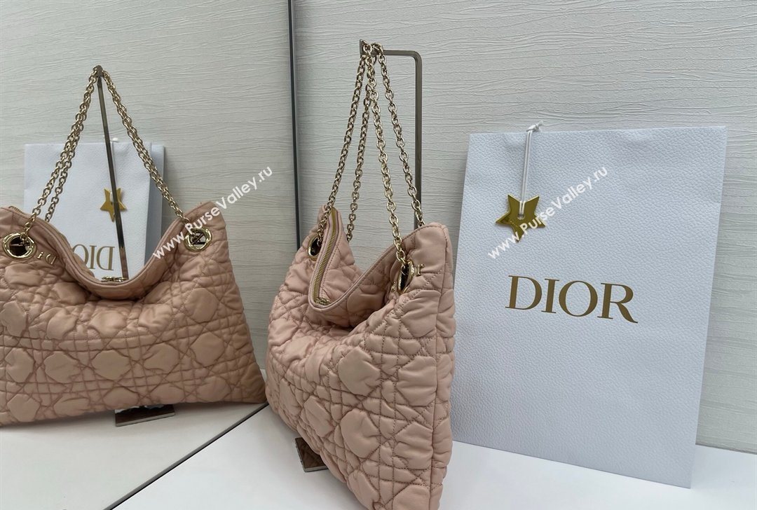 Dior Cannage - Quilted Leather Tote Bag Pink 2026 DR012601 (XXG-260126005)