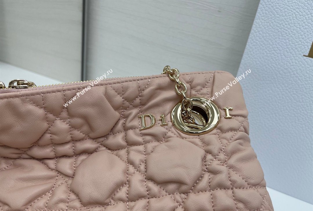 Dior Cannage - Quilted Leather Tote Bag Pink 2026 DR012601 (XXG-260126005)