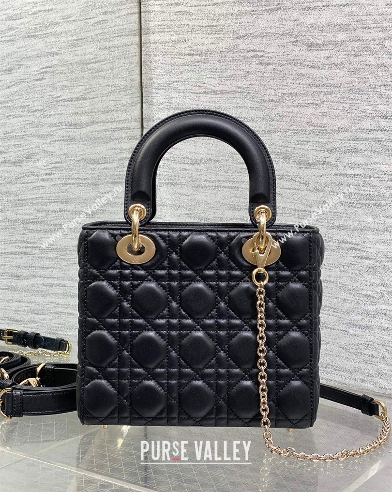 Dior Small Lady Dior My ABCDior Bag in Cannage Lambskin Leather Black 2026 DR012602 (XXG-260126006)