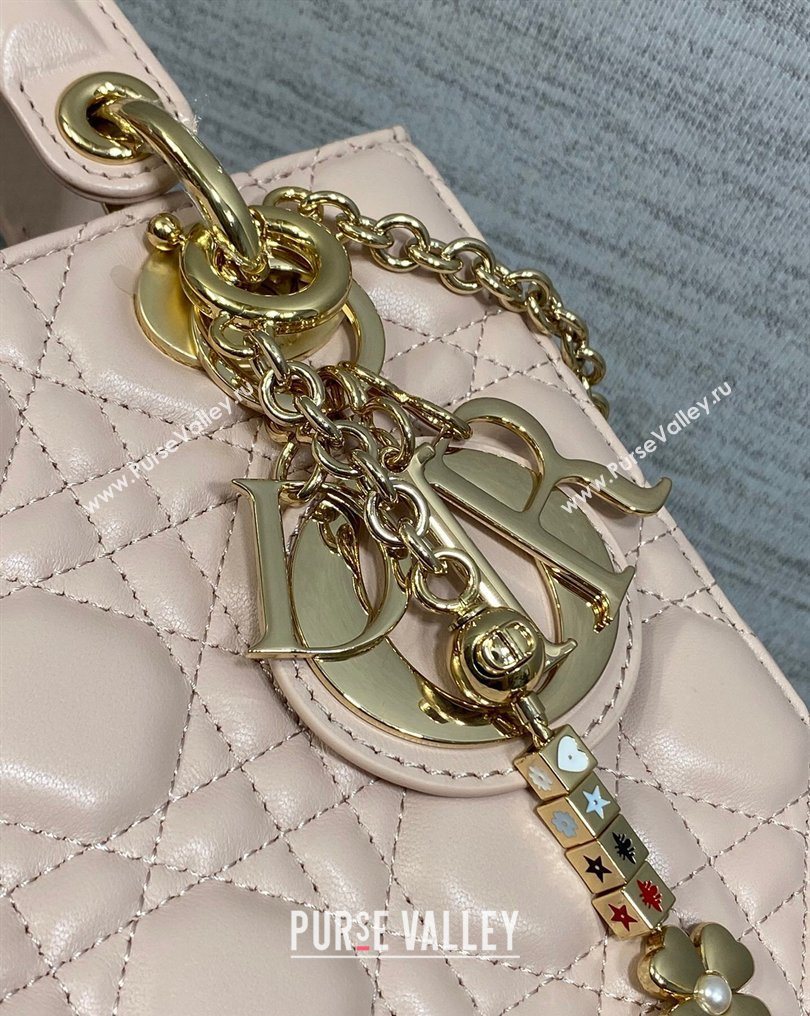 Dior Small Lady Dior My ABCDior Bag in Cannage Lambskin Leather Pink 2026 DR012602 (XXG-260126007)