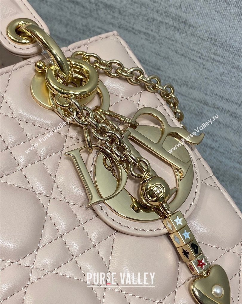 Dior Small Lady Dior My ABCDior Bag in Cannage Lambskin Leather Pink 2026 DR012602 (XXG-260126007)
